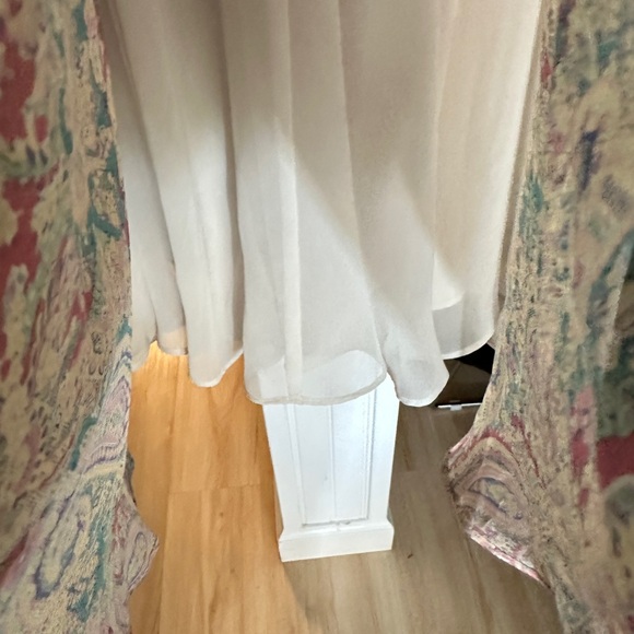 Vintage 90’s Lauren Ralph Lauren Silk Pastel Paisley Maxi Dress SZ: 6